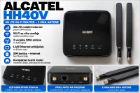 Alcatel HH40V Wireless Router na SIM kartice - s parom SMA antena!
