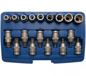 BGS - set nasadnih ključeva Torx - T20-T70 E10-E24 1/2'' - 5100