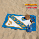 Ručnik za plažu s printom HNK-Rijeka - mekana mikrofibra, lagana