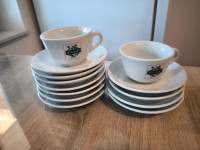 Porculanske šalice i tanjurići IPA Italy – Creamcaffe, 13 kom