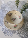 Royal Limoges - antikna vrhunska cvjetna šalica s tanjurićem