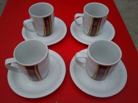 Šalice za kavu , čaj , i druge tople napitke , komplet 4 komada , NOVO