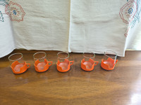 Vatrostalne čaše - šalice za kuhano vino ili čaj - 5 komada