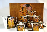 Veliki porculanski komplet za kavu/čaj Gustav Klimt
