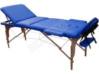 Mobilni stol za masažu masažni stol 3 zone sklopivi luksuzni plavi