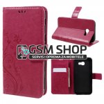 Kožna torbica futrola Samsung Galaxy A3 (2017) wallet Ruže i leptir