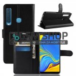 Kožna torbica futrola Samsung Galaxy A9 (2018) wallet Litchi crna