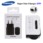 Samsung punjač TA800 25W fast charge + USB-C crni kabel KOMPLET
