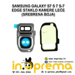 SAMSUNG GALAXY S7 S 7 S-7 EDGE STAKLO KAMERE LEĆE (SREBRENA BOJA)