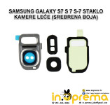 SAMSUNG GALAXY S7 S 7 S-7 STAKLO KAMERE LEĆE (SREBRENA BOJA)