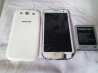 Samsung Galaxy S3 GT-I9300 neispravan za dijelove sa bat., bez punjača