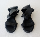 Lavorazione Artigiana crne sandale od prave kože/ vel. 40