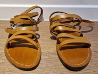 Massimo Dutti kozne sandale rimljanke