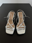 NOVE Warehouse srebrne sandale 36