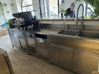 Inox šank sa svim uređajima