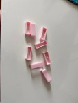 Gumice za remen sata, roze, NOVO