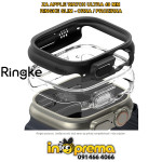MASKICE ZA APPLE WATCH ULTRA 49MM RINGKE SLIM CRNA PROZIRNA 2 KOM