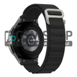 Nylon serija remen za sat Samsung Galaxy Watch 4, 5, 6 crni