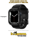 REMEN MASKICA ZA APPLE WATCH 9 8 7 6 SE 44 45MM SPIGEN CRNI