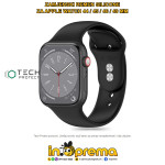REMEN NARUKVICA ZA APPLE WATCH 12 11 44 45 46 49MM TECH SILICONE CRNI