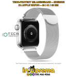 REMEN NARUKVICA ZA APPLE WATCH 42 41 40MM TECH METALNI SREBRNI