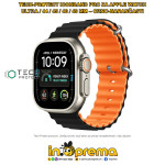 REMEN NARUKVICA ZA APPLE WATCH ULTRA 49 46 45 44MM TECH CRNO NARANČ.