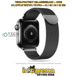 REMEN NARUKVICA ZA APPLE WATCH ULTRA 49 46 45 44MM TECH METALNI CRNI