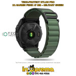 REMEN NARUKVICA GARMIN FENIX 9 8 7 6 5 E 47MM TECH NAJLON PRO ZELENI