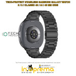 REMEN NARUKVICA SAMSUNG WATCH 9 8 CLASSIC 40 44 46MM TECH METALNI CRNI