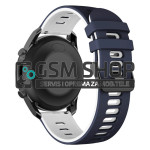 Silikonski remen Dual Color za Samsung Galaxy Watch3 22mm plavo-bijeli