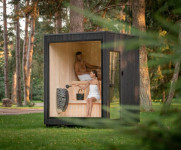 Celsium JONAS Mini - premium vanjska sauna za 2 osobe Shou Sugi Ban