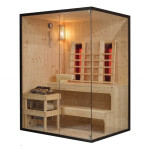 Glacier l sauna + infracrvena kabina za 2–3 osobe 150x120x200 cm