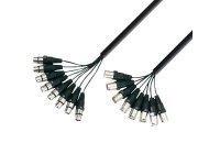 [K3L8MF0300] Multicore kabel, 8 x XLR M na 8 x XLR Ž, 3 m - Adam Hall