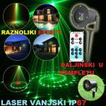 Laser Crvena Zelena ZRAKA 8 EFEKATA za VANJSKU UPORABU+daljinski uprav