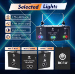Za Party Evente Svadbe Laser RGB Efekt Combo S Daljinskim