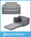 2-u-1 dječja sofa, sklopiva mekana sofa za malu djecu s naslonima za r