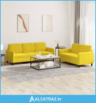 2-dijelni set sofa žuti baršunasti - NOVO