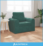 Floor Sofa Bed 2-u-1 Tamnozelena 98x71x83 cm Baršunasti - NOVO