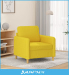 Fotelja Svjetložuta 60 cm od tkanine - NOVO
