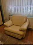 Kožna garnitura : Trosjed+Dvosjed+Fotelja