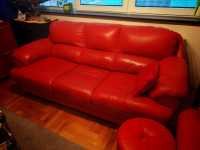 Kožni trosjed, dvosjed, fotelja