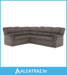 Kutna sofa s funkcijom ležaja i držačem za posteljinu, lijeva verzija,