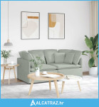 Modularna sofa s jastucima, baršunasta, svijetlosiva - NOVO