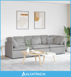 Modularna sofa s jastucima, tkanina, oblak sive boje - NOVO