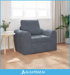 podna sofa krevet 2-u-1 tamno siva 98x71x83 cm Velvet - NOVO