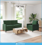 Set sofe 2 pcs Jungle zelena Tkanina - NOVO
