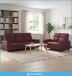 Set sofe 2 pcs Ljubičasta Tkanina - NOVO