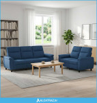 Set sofe 2 pcs Plava Tkanina - NOVO