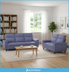 Set sofe 2 pcs Traper plava Tkanina - NOVO