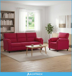 Set sofe 2 pcs Vinska crvena Baršun - NOVO
